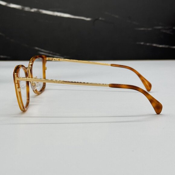 NEW CL50002U 055 CELINE EYEGLASSES WOMEN LIGHT HAVANA EYEWEAR CELINE CL 50002U - Picture 7 of 12